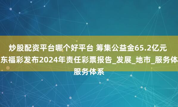 炒股配资平台哪个好平台 筹集公益金65.2亿元 广东福彩发布2024年责任彩票报告_发展_地市_服务体系