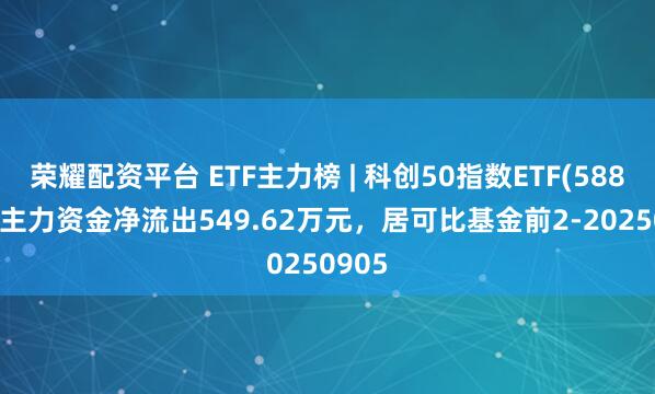 荣耀配资平台 ETF主力榜 | 科创50指数ETF(588870)主力资金净流出549.62万元，居可比基金前2-20250905